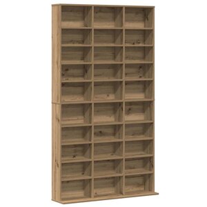vidaXL Meuble CD chêne artisanal 101 x 23 x 177.5 cm Bois d'ingénierie