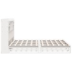 vidaXL Lit bibliothèque sans matelas blanc 180x200 cm bois pin massif
