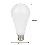 Ampoule e27 led 5w a55 220v 230° - blanc froid 6000k - 8000k - silamp