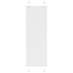 vidaXL Store plissé blanc 50x100 cm largeur du tissu 49 4 cm polyester
