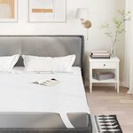 vidaXL Protège-matelas blanc 140x220 cm imperméable