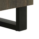 vidaXL Buffet noir 60x33x75 cm bois massif de manguier