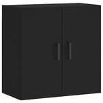 vidaXL Armoire murale noir 60x31x60 cm bois d'ingénierie