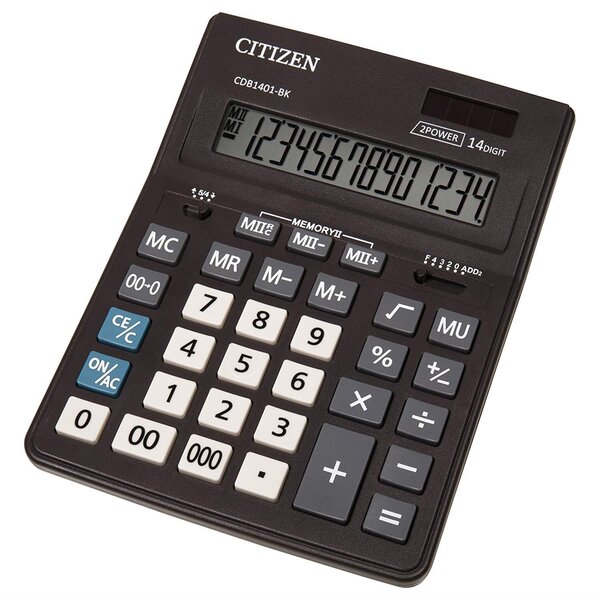 Calculatrice de table CDB1401-BK  New Business Line noir CITIZEN