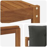 vidaXL Ensemble de canapés d'extérieur 7 Pièces Naturel et Anthracite