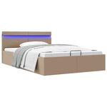 vidaXL Cadre de lit à rangement hydraulique sans matelas 120x200 cm
