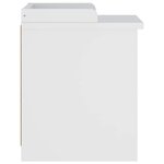 vidaXL Banc de couloir SANDNES blanc 45x40x50 cm bois de pin massif