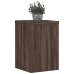 vidaXL Supports pour plantes 2 Pièces chêne marron bois d'ingénierie