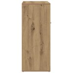 vidaXL Armoire à chaussures chêne artisanal bois d'ingénierie