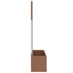 vidaXL Jardinières en treillis 2 Pièces marron 65x33x135 cm WPC