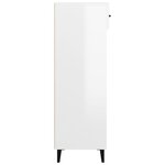 vidaXL Armoire à chaussures Blanc brillant 60x35x105cm Bois ingénierie
