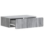vidaXL Table d'appoint murale Sonoma gris 59 x 34 5 x 17 cm