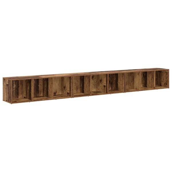 vidaXL Meuble TV 3 Pièces Bois ancien 37 x 35 x 107.5 cm Bois stratifié