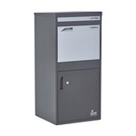 Boîte à colis Extra Large Gris foncé 2 portes Acier galvanisé SMART PARCEL BOX™