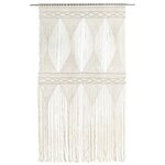 vidaXL Rideau en macramé 140x240 cm Coton