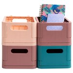 Boîte Pliable The Smart Case Mini Skandi - Nude - X 4 - Exacompta