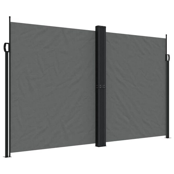 vidaXL Auvent latéral rétractable anthracite 200x1000 cm