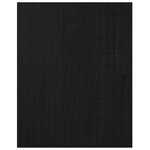 vidaXL Meuble TV Noir 70x33x42 cm Bois de pin massif