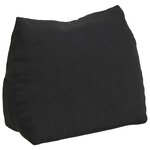 vidaXL Coussin de Dos Noir 45 x 20 x 35 cm Tissu en velours côtelé