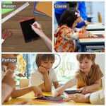 ACROPAQ Tablette Dessin Enfant- Ardoise Magique 8 5 Pouces- Ecran couleur- tablette LCD- (Pile CR2025 incluse) Rouge