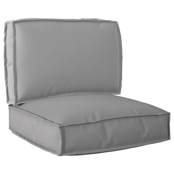 vidaXL Set de coussins de palette 2 Pièces Gris 60 x 60 x 12 cm