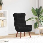 vidaXL Fauteuil relaxant Noir 69 x 74 x 93 cm Velours