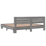 vidaXL Cadre de lit sans matelas sonoma gris 200x200 cm