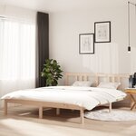 vidaXL Cadre de lit sans matelas bois massif 160x200 cm