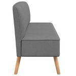 vidaXL Canapé 117 x 55 5 x 77 cm Tissu Gris clair