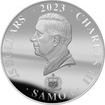 Pièce de monnaie en Argent 25 Dollars g 1000 (1 Kg) Millésime 2023 Disney 100 Magical Years MICKEY MOUSE