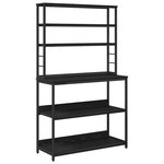 vidaXL Étagère de cuisine Chêne noir 100 x 40 x 168 cm