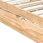 vidaXL Cadre de lit extensible Bois de pin 90x200 cm