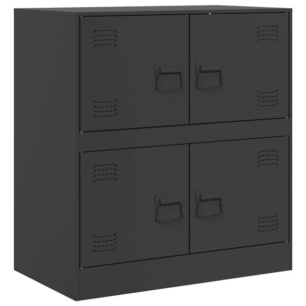 vidaXL Buffet noir 67x39x73 cm acier