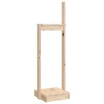 vidaXL Porte-bûches 33 5x30x110 cm Bois massif de pin
