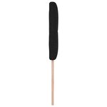 Tête de lit capitonnée noire 80 cm en tissu