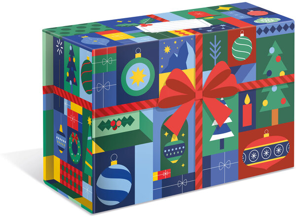 Colissimo Prêt-à-Envoyer France - Boîte de taille XL - 7 kg - Des fêtes hautes en couleur