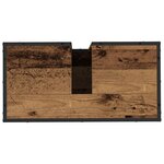 vidaXL Cabinet de salle de bain avec porte Bois Ancien 65 x 33 x 60 cm