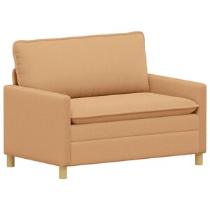 vidaXL Canapé Beige 126 x 81 x 87 5 cm Tissu