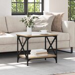 vidaXL Table d'appoint chêne artisanal 55 x 38 x 45 cm