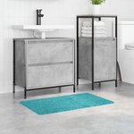 vidaXL Tapis de bain antidérapant Turquoise 50 x 80 cm PP