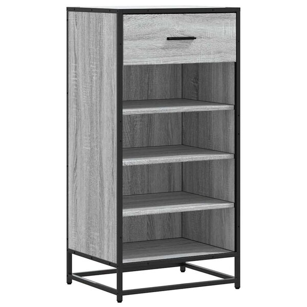 vidaXL Étagère à chaussures sonoma gris 48x38x97 5 cm bois ingénierie