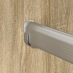 vidaXL Tige de placard 12 Pièces Argenté 764 x 15 x 29 mm