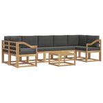 vidaXL Ensemble de canapés d'extérieur 6 Pièces