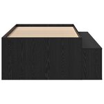 vidaXL Cadre de lit Chêne noir 90x200 cm