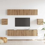 vidaXL Ensemble de 6 meubles TV en chêne artisanal en bois