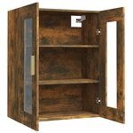 vidaXL Armoire murale suspendue Chêne fumé 69 5x34x90 cm