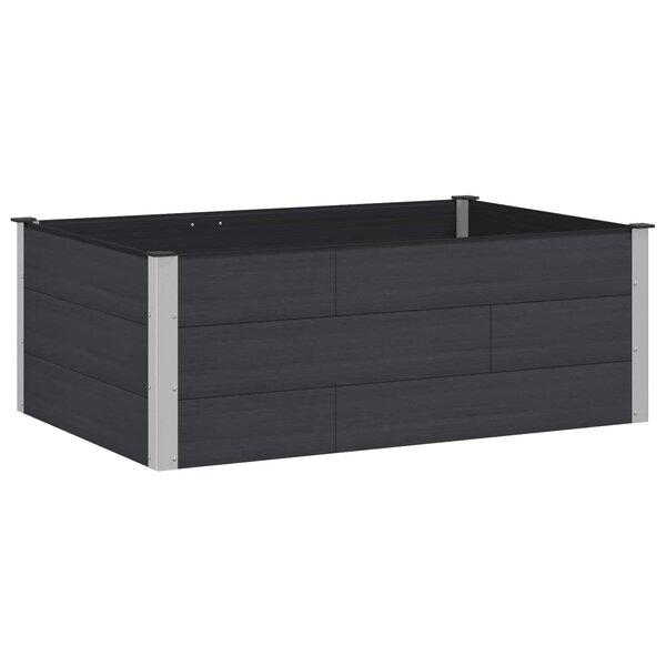 vidaXL Jardinière surélevée Noir 150 x 100 x 54 cm