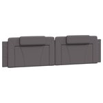 vidaXL Cadre de lit avec LED sans matelas gris 200x200 cm
