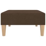 Vidaxl repose-pied marron 78x56x32 cm tissu