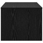 vidaXL Table basse Chêne noir 80 x 50 x 40 cm Bois d'ingénierie